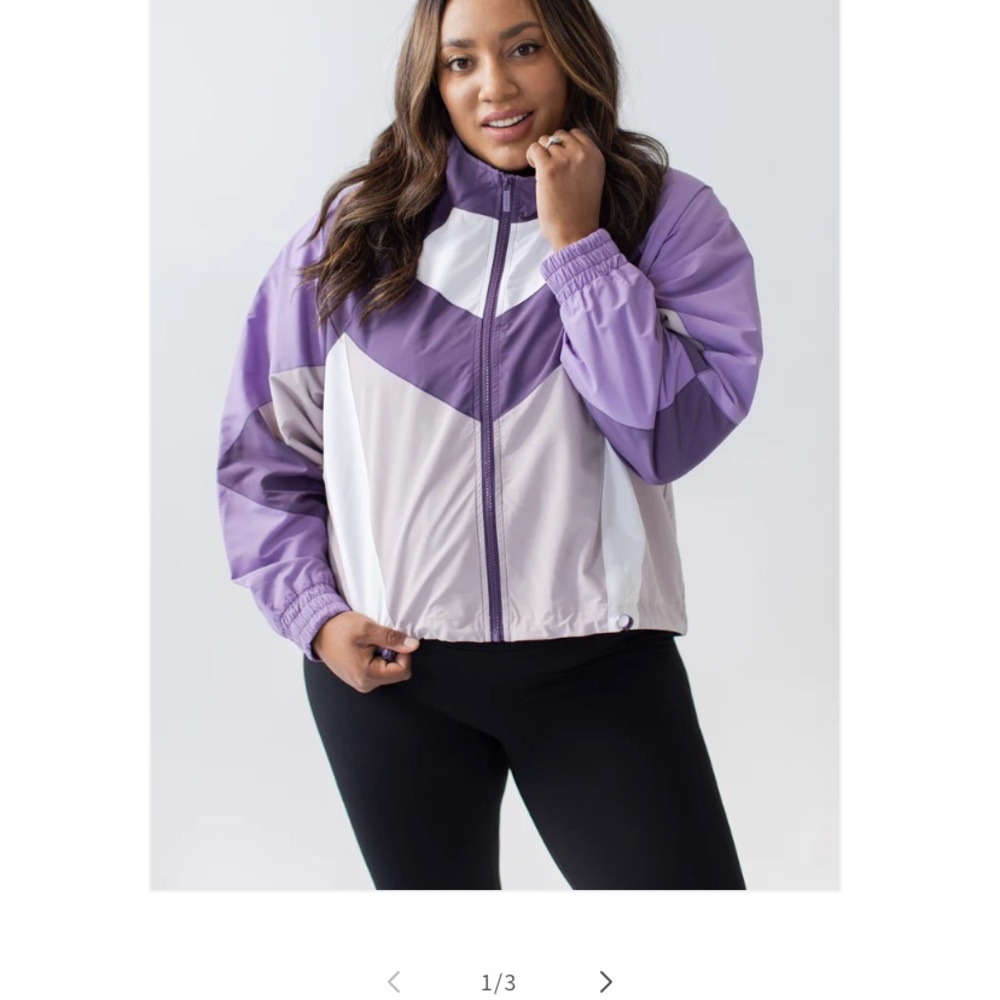 Opal Jacket - Purple and White